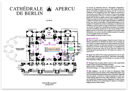 Berliner Dom · Französisch · Flyer · Übersetzung und Fremdsprachensatz