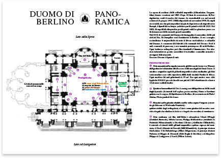 Berliner Dom · Italienisch · Flyer · Übersetzung und Fremdsprachensatz